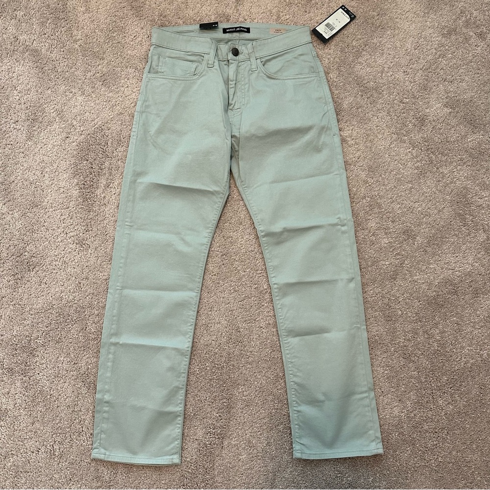 BNWT Mavi Zach Straight Leg Twill Pants in Mist